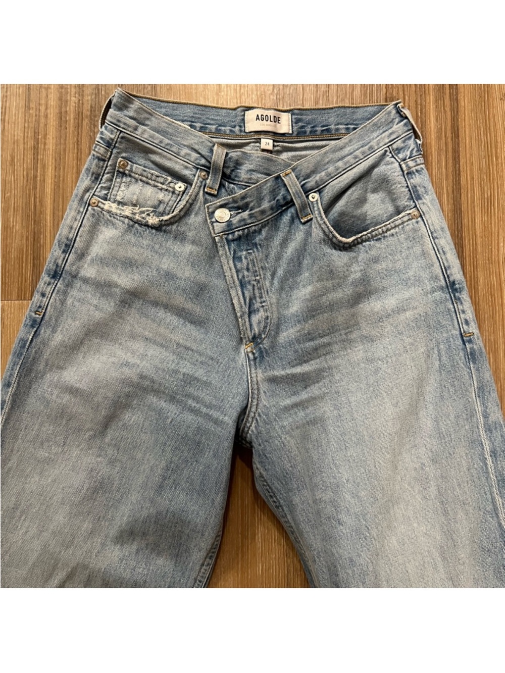 AGOLDE women’s light Blue Relaxed Jeans